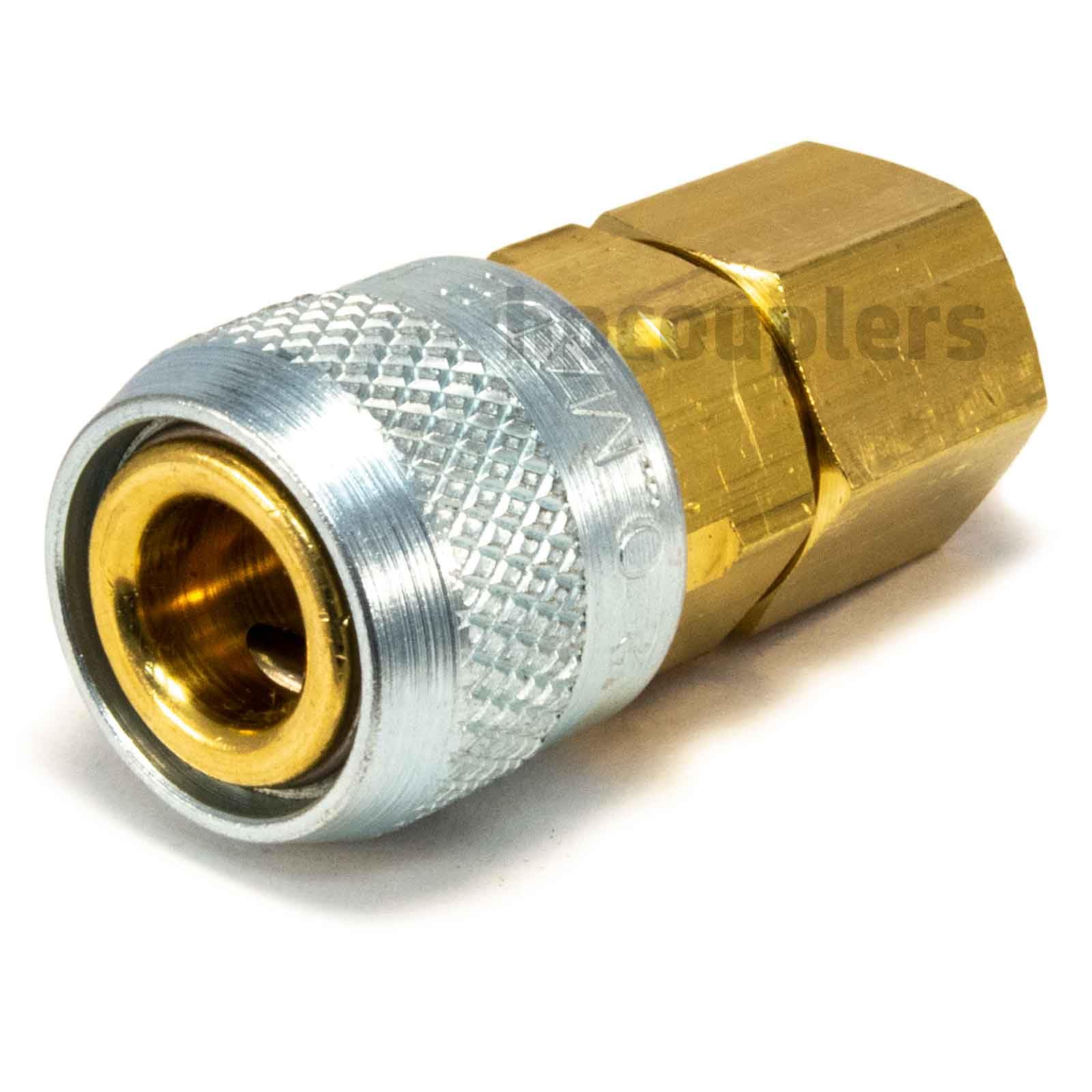 Acoplador Industrial Acoplador Rápido De Aire Foster 2202 - 1/8" Macho NPT X 1/8" Acoplador, Latón, Para Sistemas Neumáticos Nikon Ftz II