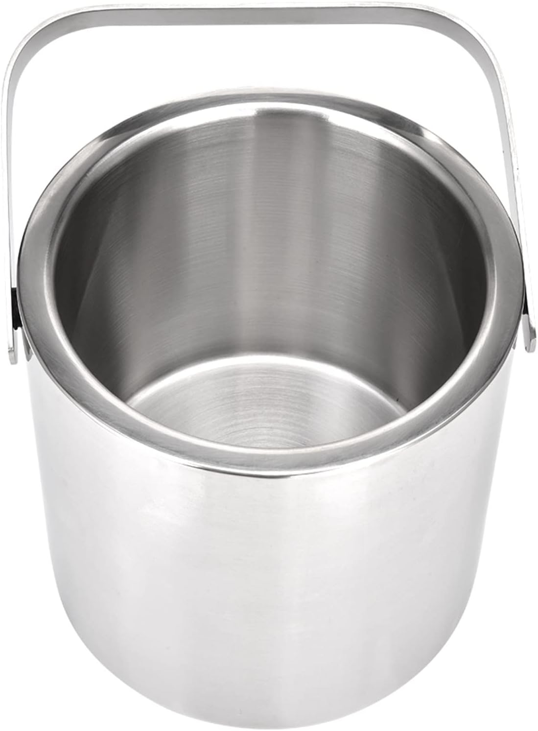 Ice Bucket 1.3L Stainless steel Ice Cube Container Double Walled Ice Bucket as Ice Container with Tongs And Lid Ice Container Wine Bucket