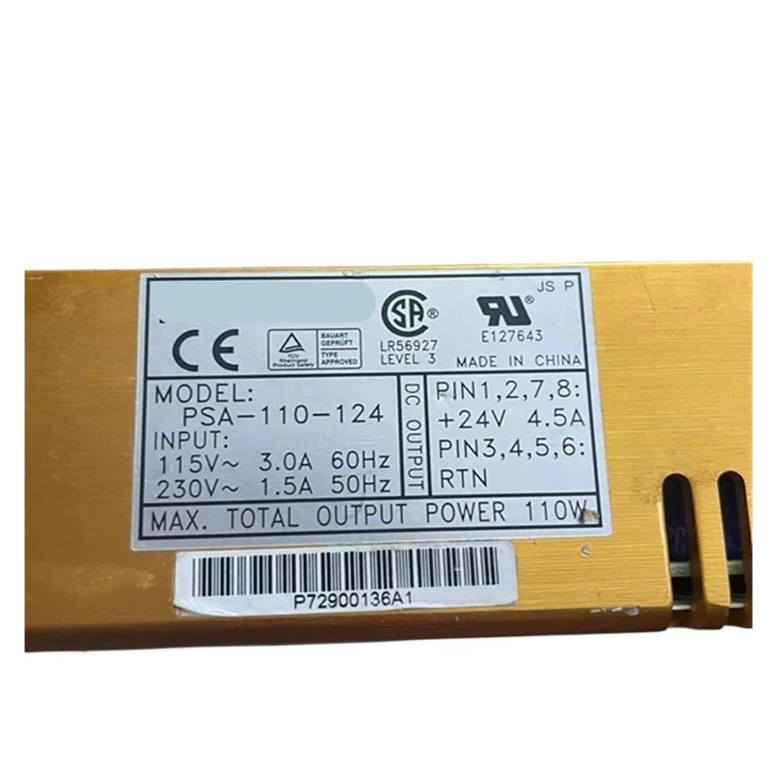 ZVQYSGIW Power Supply 24V4.5A 110W PSA-110-124