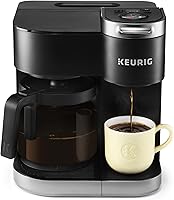 Vista 1 de Keurig K-Duo - Cafetera de cápsulas y jarra K-Cup de una sola porción, con múltiples tamaños de preparación, depósito extraíble de 60 onzas, jarra