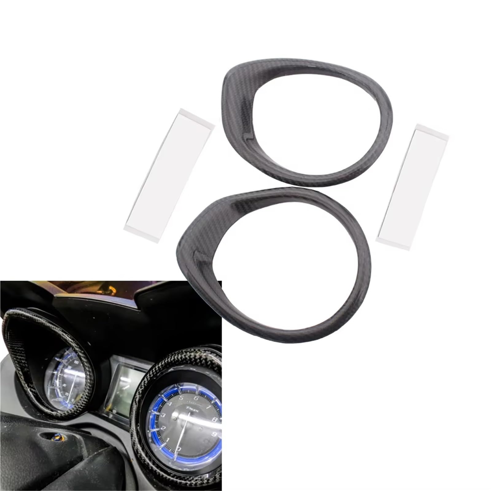 Marco Instrumento Compatible Con YAMAHA Para TMAX 530 560 Para Sport Edition 2019, Carenado Interior Motocicleta Velocímetro Tacómetro Anillo Cubierta Bisel