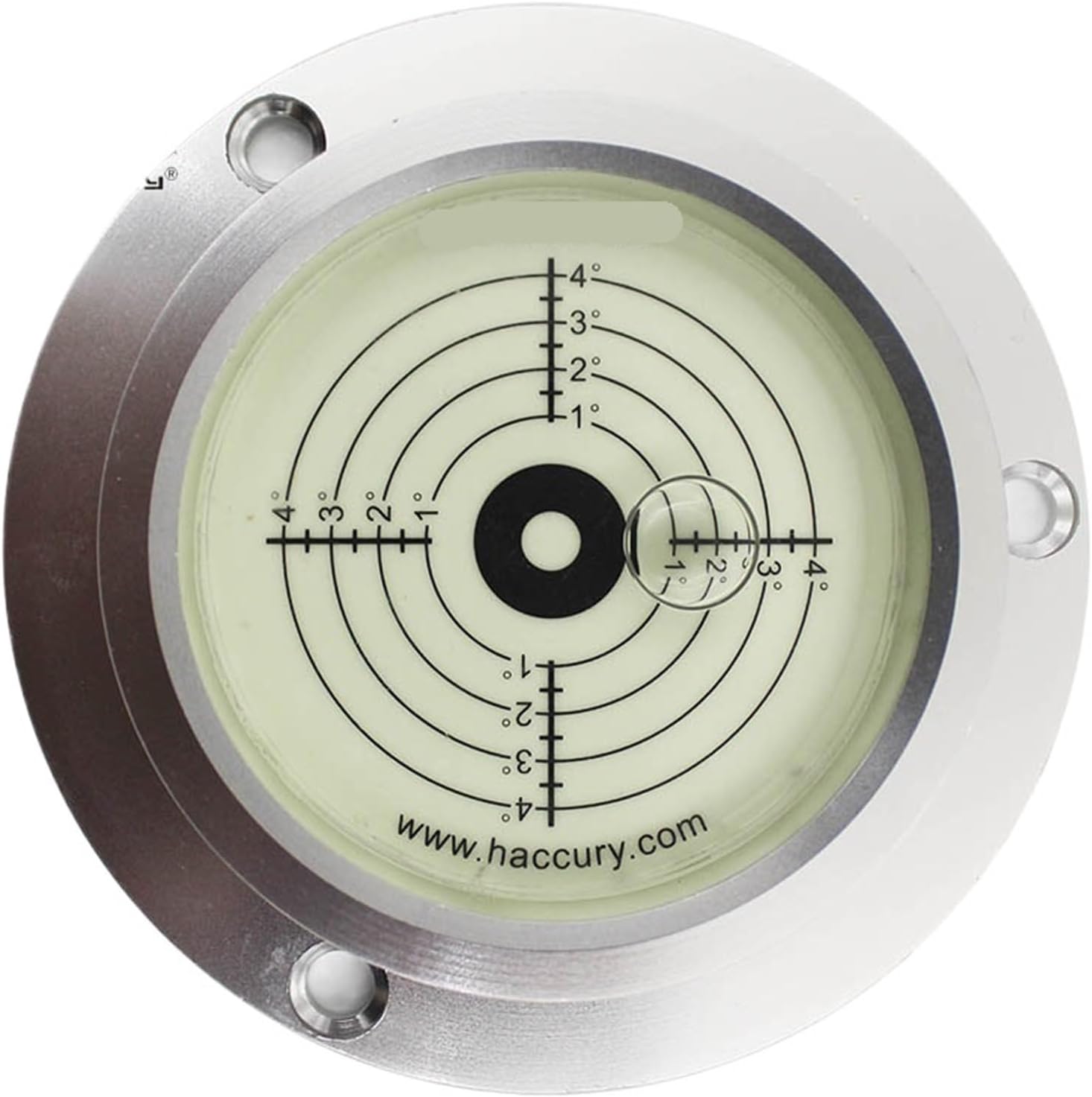 1pc Metal Luminous Crane Heavy Industry Mechanical Spirit Level Bubble Night Vision Circular Universal Level(Green)