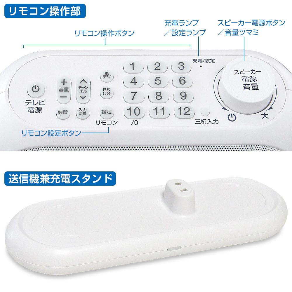 Amazon.co.jp: クリアボイス機能搭載 手元スピーカー テレビ用 テレビ