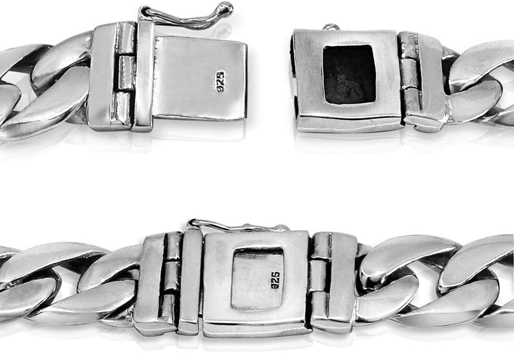 VY JEWELRY HIGH Class - Solid 925 Sterling Silver Bracelet for Men - Sizes 6 to 11