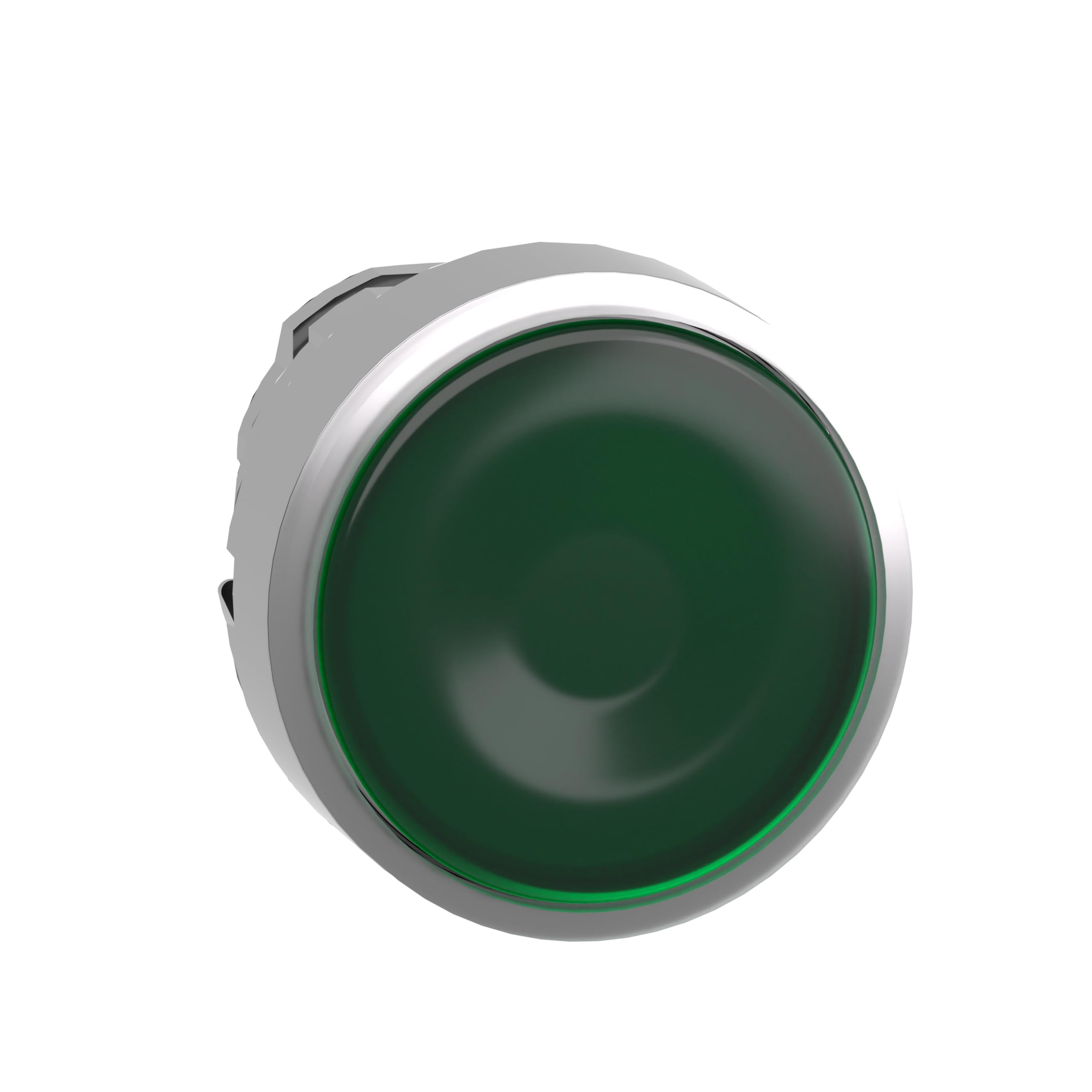 Schneider Electric Extended Illuminated, Illuminated Green - Momentary, Harmony XB4 Series, 22mm Cutout, Round