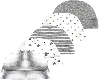 Kiddiezoom Baby,Clothing,Baby Boys 0-24m,Accessories,Hats & Caps Kiddiezoom Baby Boys Girls Cotton Cap Mitten - 10 Pack Soft Cotton Baby Hats Baby Scratch Mitten Gloves Mitten