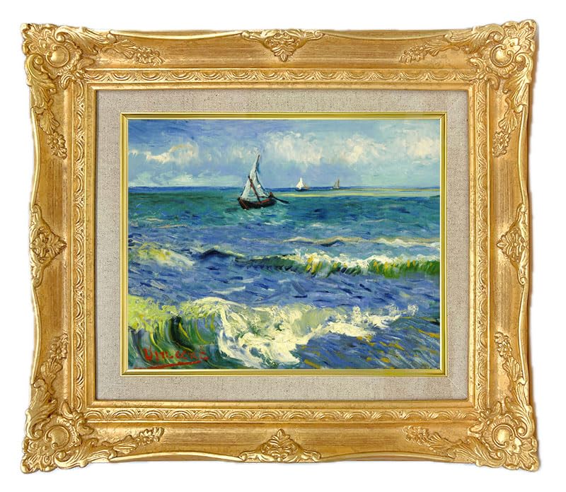 Amazon.co.jp: 世界の名画 ゴッホ サントマリーの海の風景 ジクレー