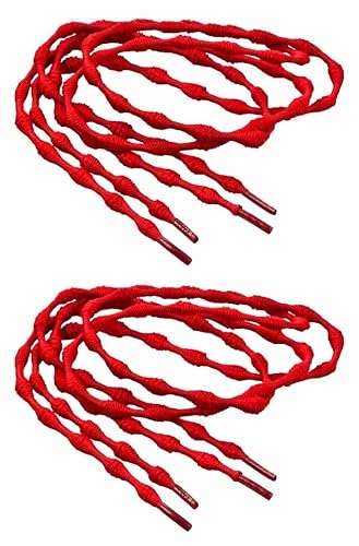 Laufstoff XLOC - Cordones elásticos para zapatos, cada zapato se convierte en zapatilla … (paquete doble (2 pares) talla universal (acortable), rojo) Cover