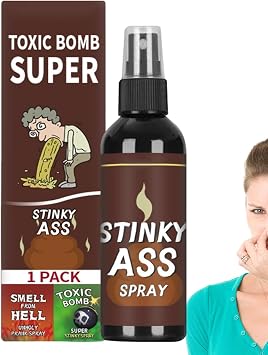 Liquid Assfart Spray, 100ml Fart Spray Extra Strong Stink, Fake Poop Smelling Prank Stuff, Smells Like Really Bad Gas - Hilarious Gag Gift & Pranks for Adults Or Kids