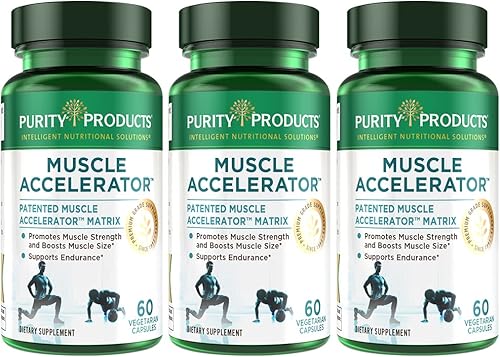 Purity Products Acelerador muscular de 650 mg patentado y clínicamente probado, mezcla de extractos de hierbas ayurvédicos que promueve la fuerza,