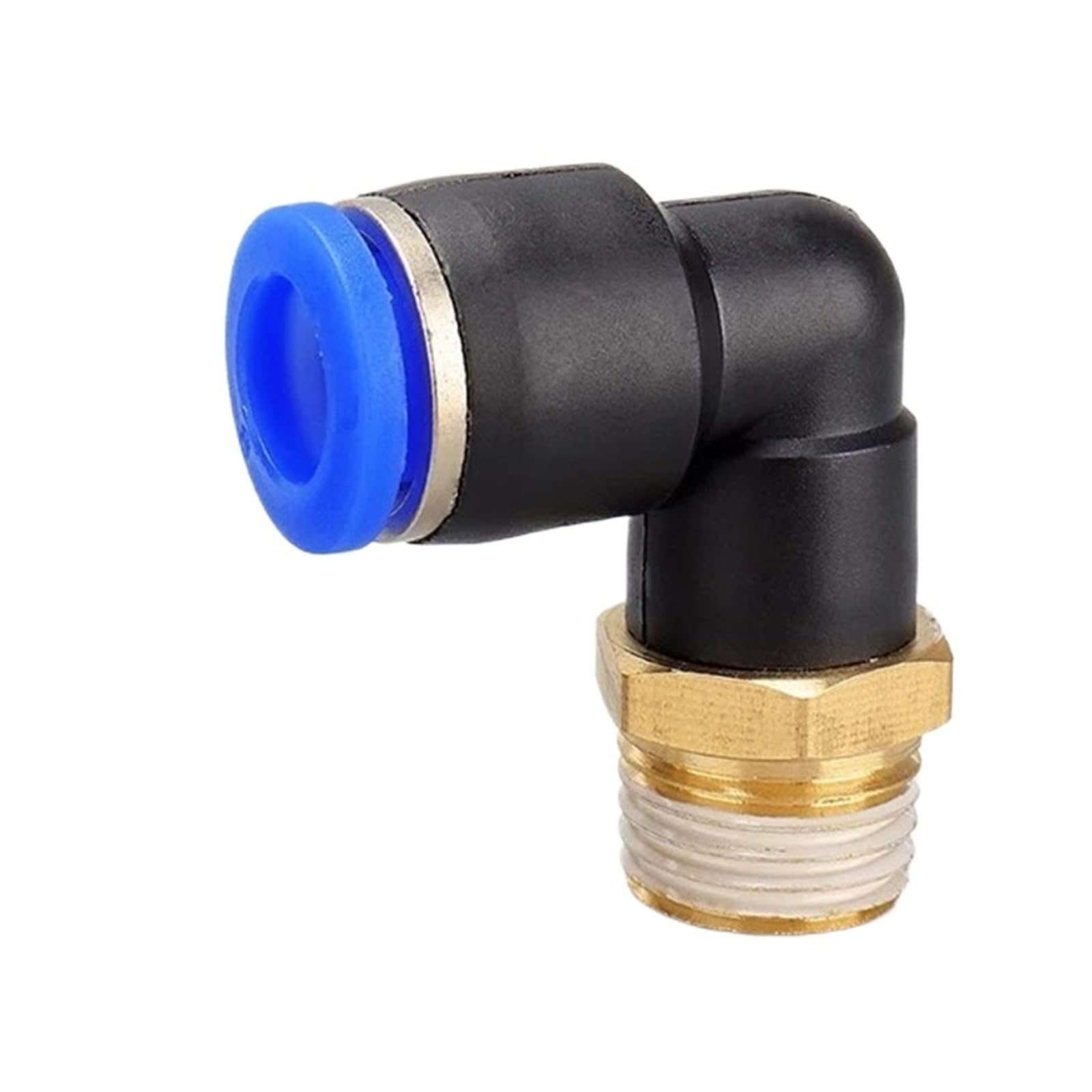 Conector rápido neumático evita fugas de aire comprimido codo macho push in de 12mm