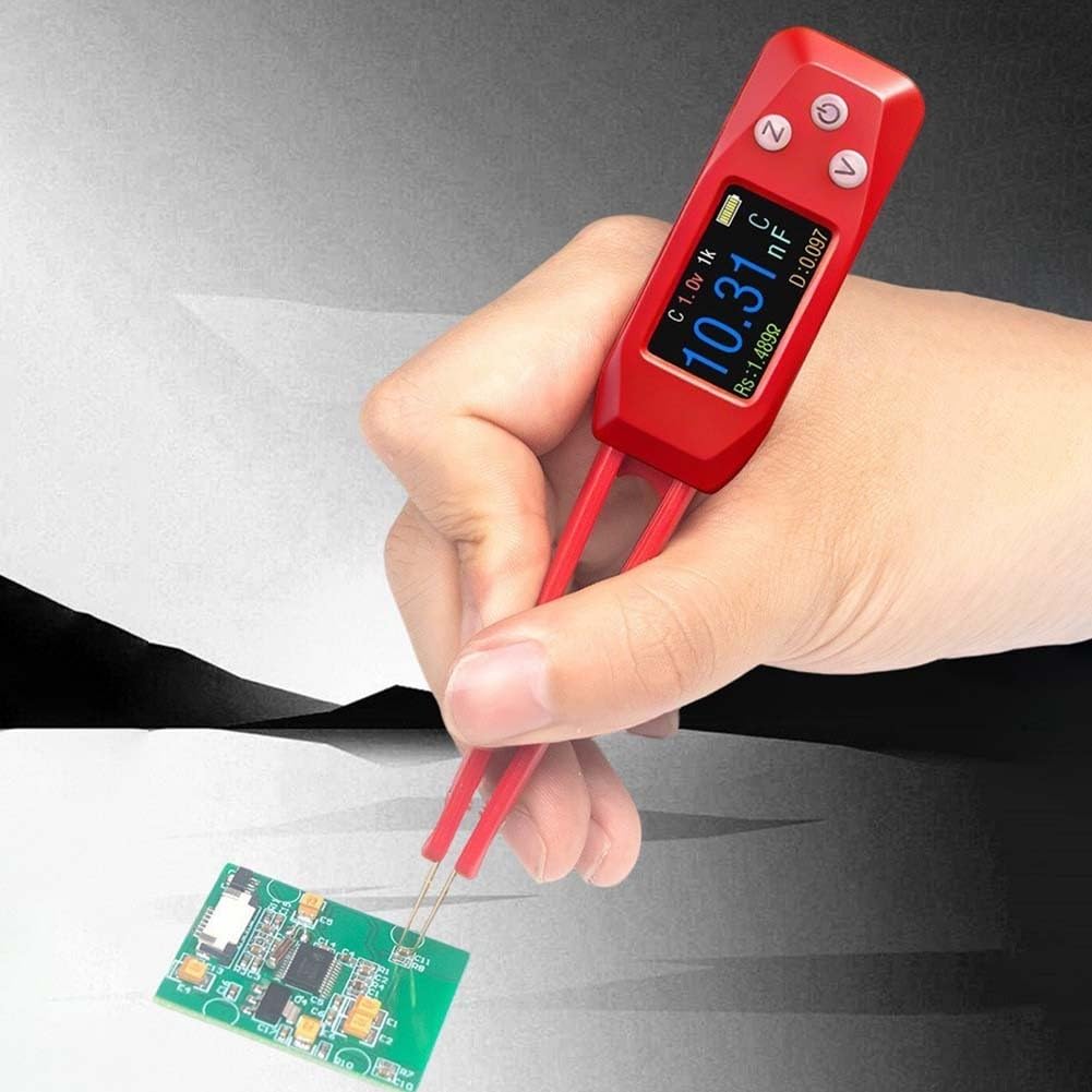 PZEM-039 LCR Messgerät Digitale Pinzette Automatischer Tester für Widerstand Kapazität Induktivität mit TFT Display Type-C 148mm