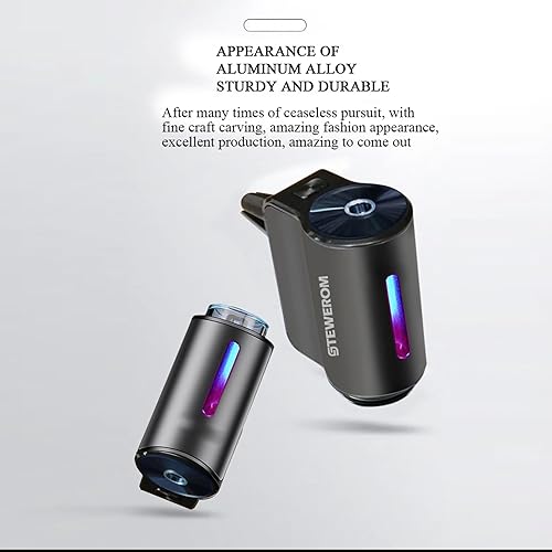 Miniatura 4 de Ambientador inteligente para automóvil, 3 niveles de intensidad ajustable, difusor de aroma recargable, difusor de aroma ajustable, 220 mAh