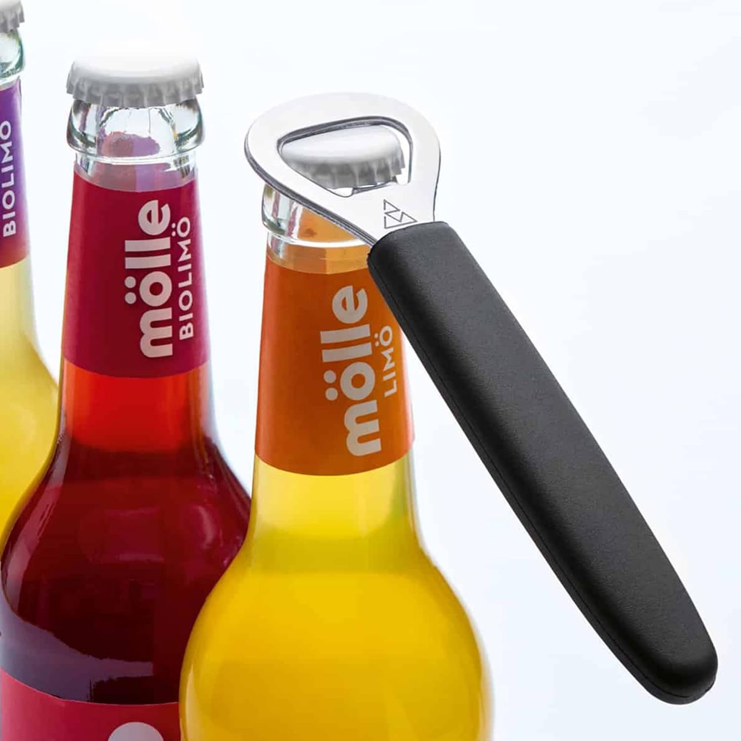 triangle Cap Lifter - Stainless Steel Bottle Opener - Easy-Grip, Lightweight Handle - Made in Germany