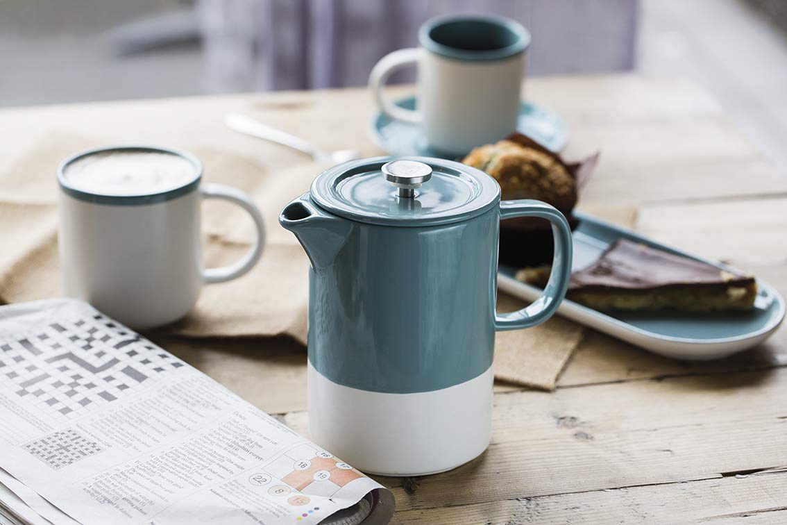 Coffee Maker, Ceramic, Retro Blue 