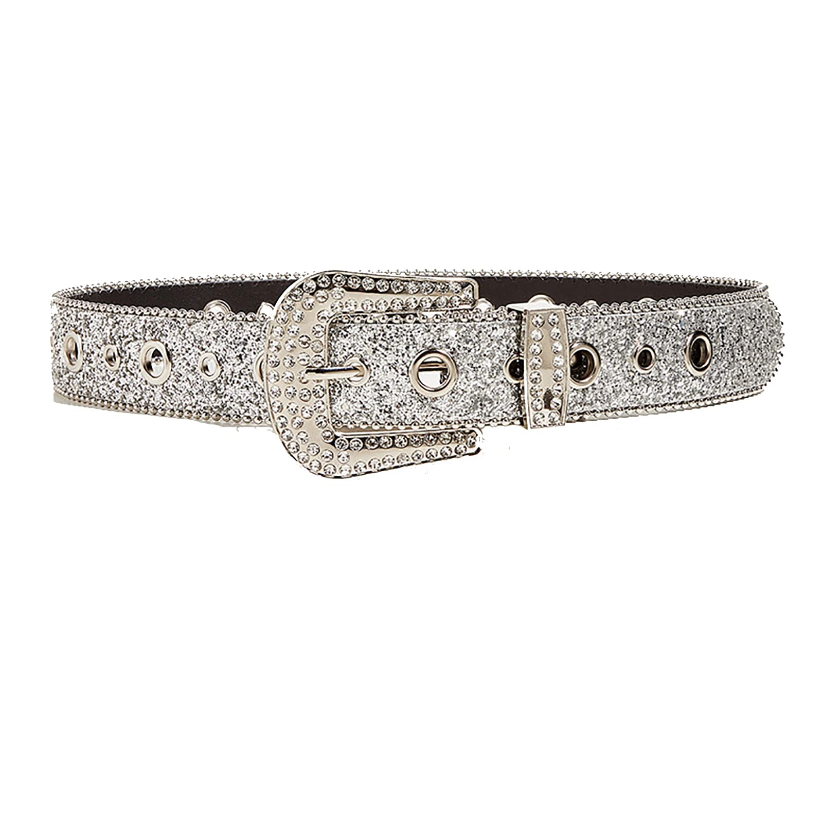 Cintura di lusso con cinturino di moda Cintura di diamanti Cintura con borchie di cristallo occidentale Cintura con strass da cowgirl da cowboy per donna uomo acquista in modo economico - spedizione