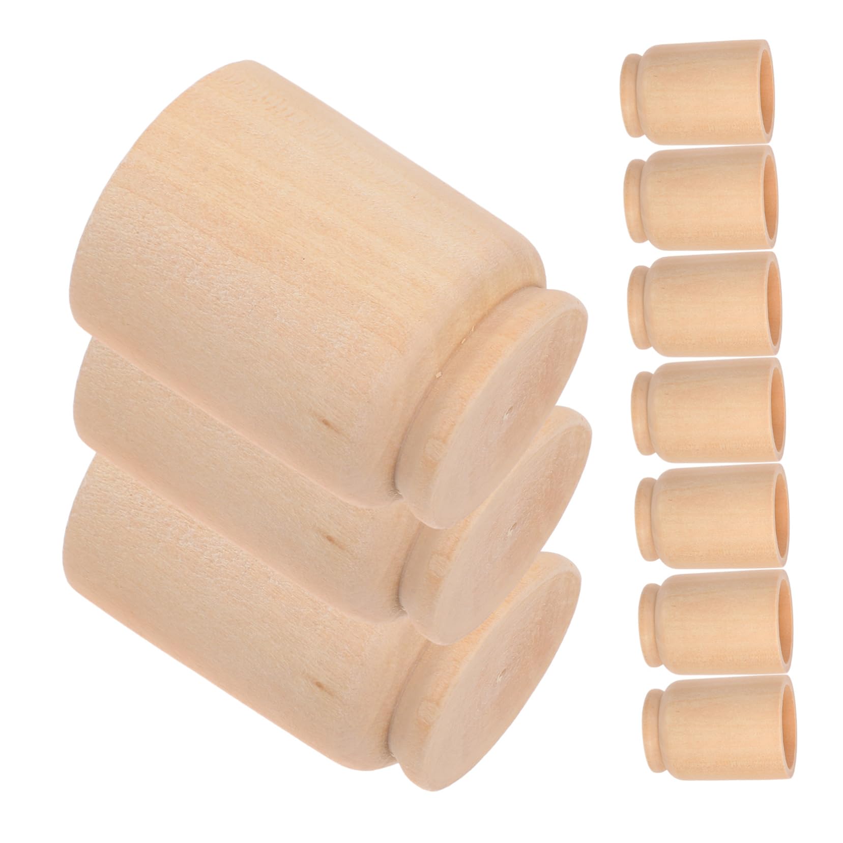 Cabilock 10pcs Egg Cups for Party Decorations Creative Craft Keepsake Easy to Paint Fun Stacking Games for Egg Display and Decor