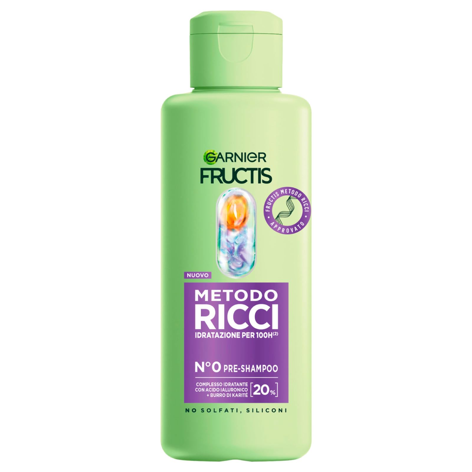 Kit Routine Completa Garnier Fructis Metodo Ricci: Shampoo, Maschera, Pre-Shampoo, Spray Idratante