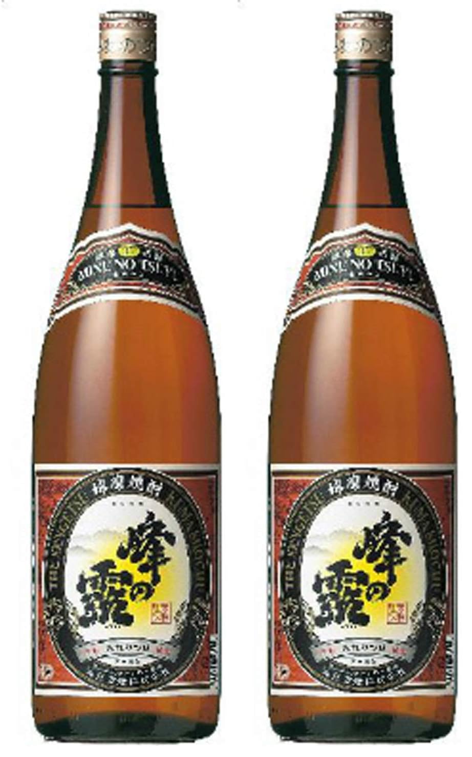 Amazon.co.jp: 繊月酒造 黒麹峰の露 35度 [ 焼酎 熊本県 1800ml ] (× 2