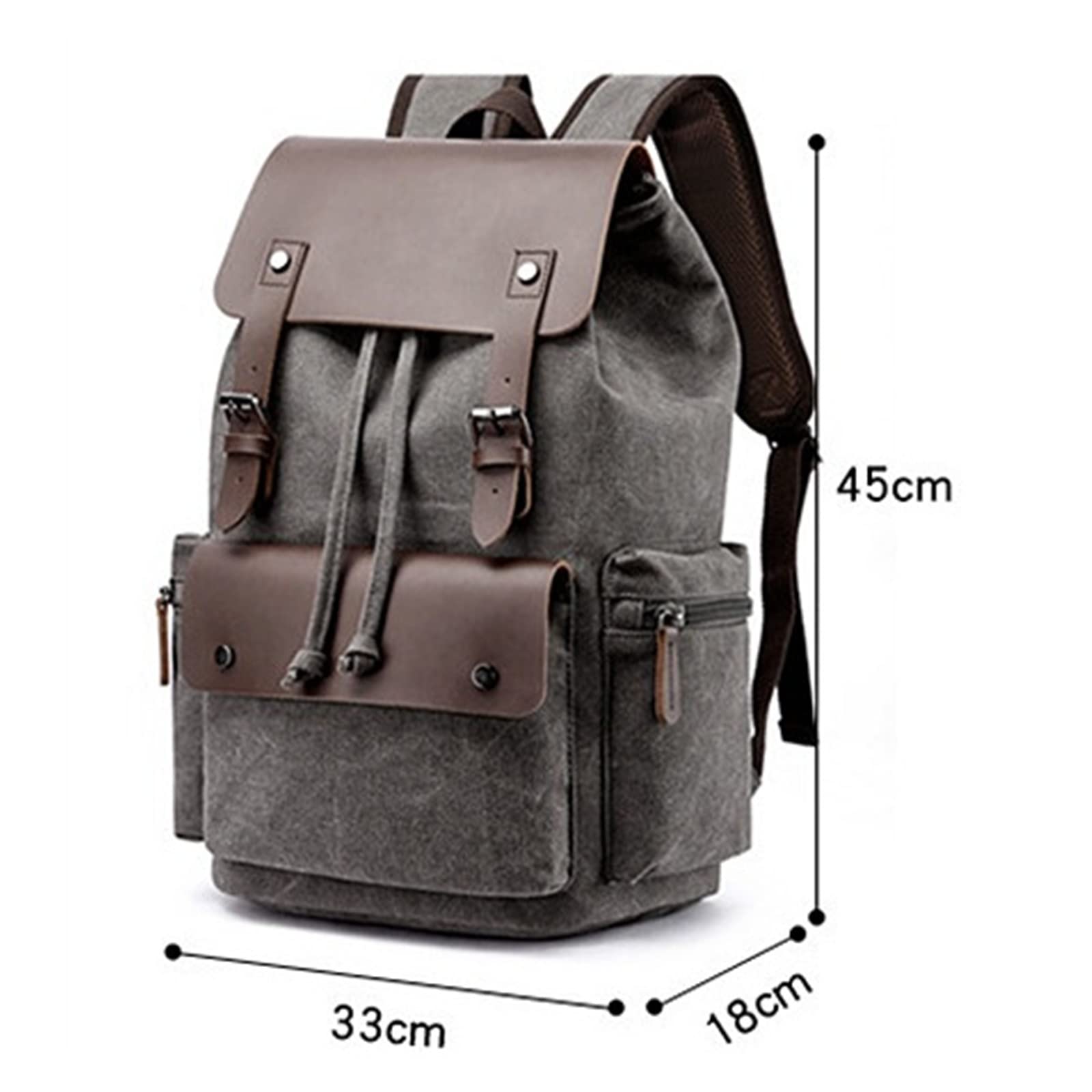 Oromo Cafe logo canvas backpack The Rory | Canvas Backpack — Beckel Canvas Products main image 3