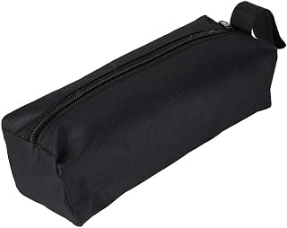 Canvas Tool Pouch Tool Pouches Stand-Up Mini Tool Bag with Zipper | Tool Storage Bag Large Zipper Pouch 600D Polyester Multifunctional Organizer Tote for Pliers Screws Hardware