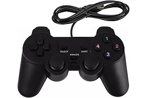 USB Wired Game Controller, Computer Control Joystick 256-bit AES Encryption PC Gamepad