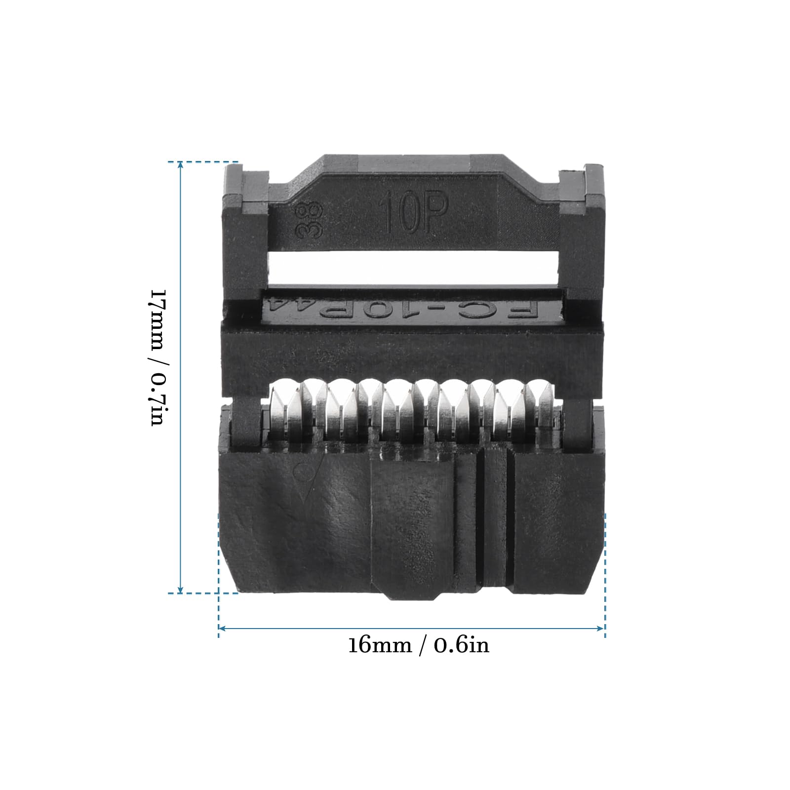 Connettori IDC Femmina 10 Posizioni - Per Cavi A Nastro, 10 Pezzi, Per PCB E Elettronica - Foto 3
