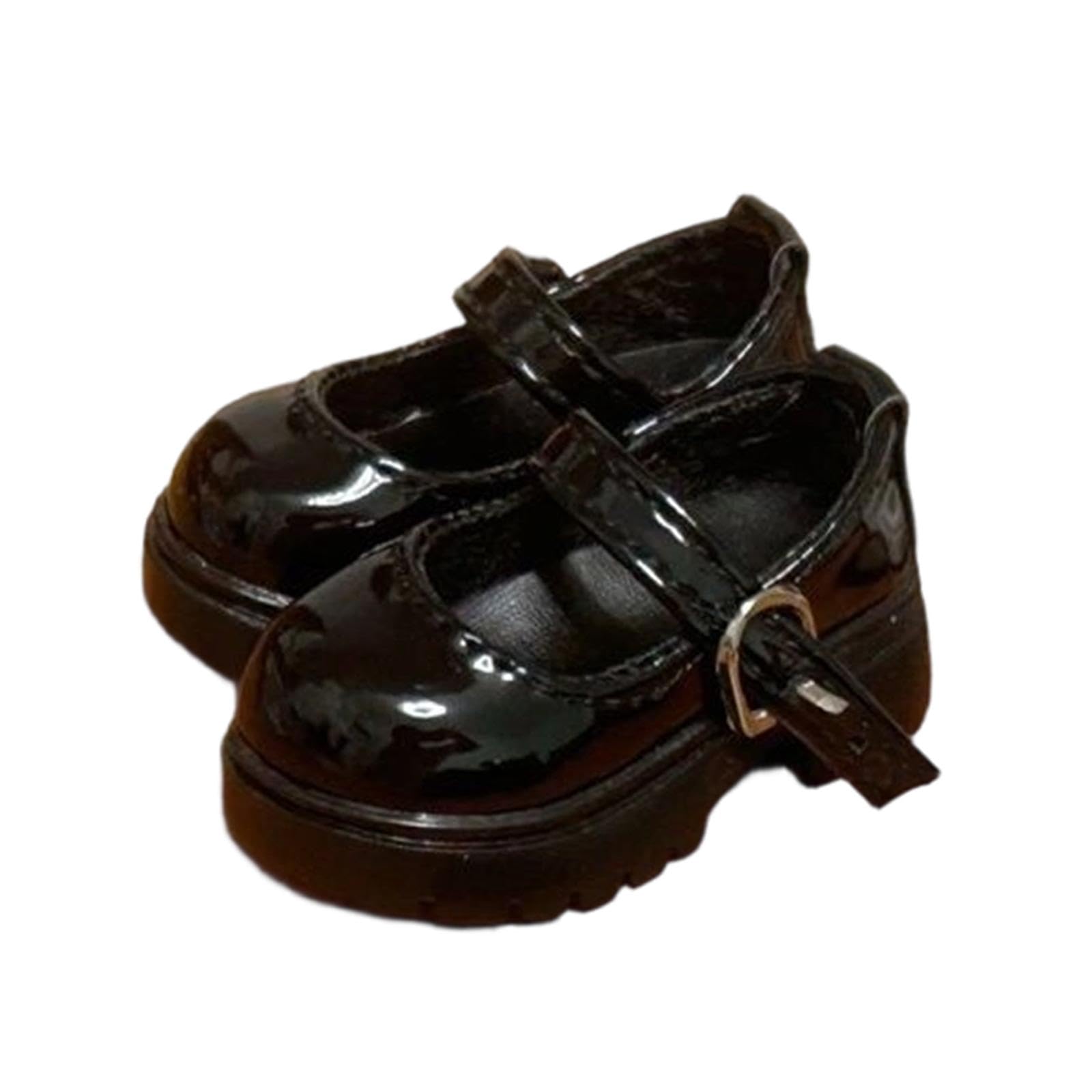 MagiDeal Chaussures pour poupée féminine à l'échelle 1:4, accessoires de costume de poupée, chaussures à plateforme mignonnes et épaisses pour figurines, Noir