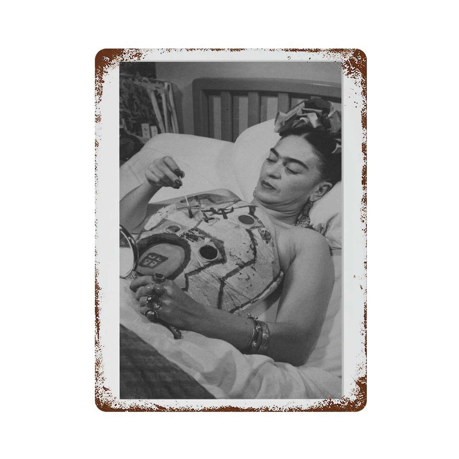 xiaoxiaoshen Frida Kahlo Photography S Wall Decor Art Metal Tin Poster Modern Home Decor Art Home Bar Shop Decorations Vintage Sign 40x30cm