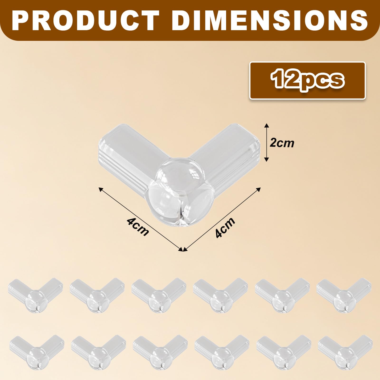 Baby Corner Protectors 12 Pack Transparent Silicone Air Cushion L-Shape Corner Protectors for Kids for Furniture Safety - Image 2