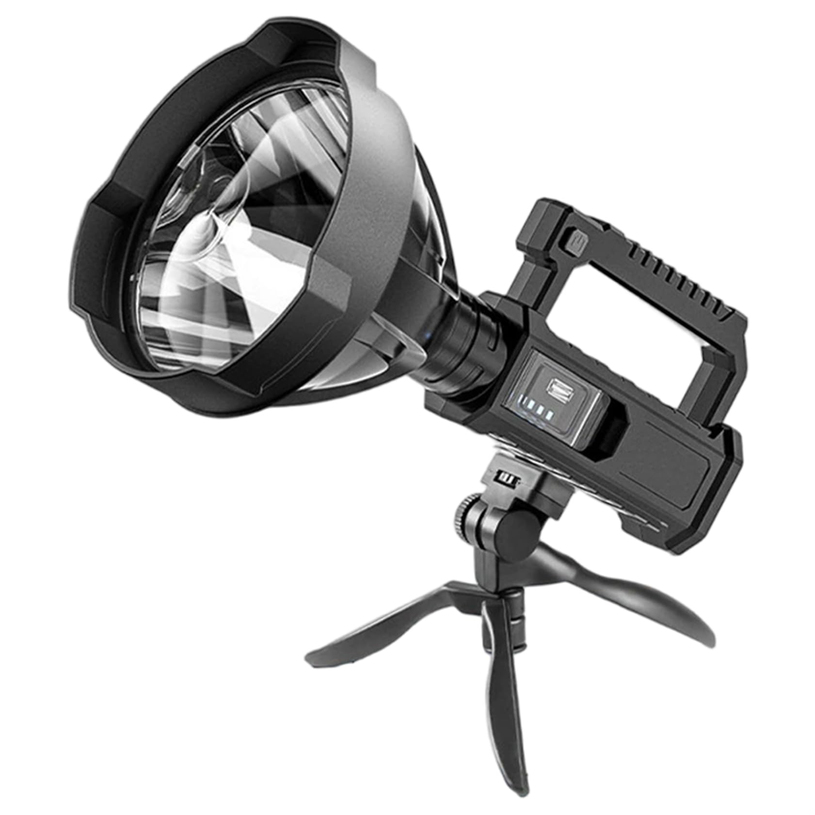 Lampe de recherche longue portée rechargeable pour éclairer le camping et la mer