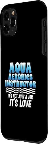 Miniatura 2 de iPhone 11 Pro Water Aerobics Instructor Not Job Fitness Expert Graphic Case
