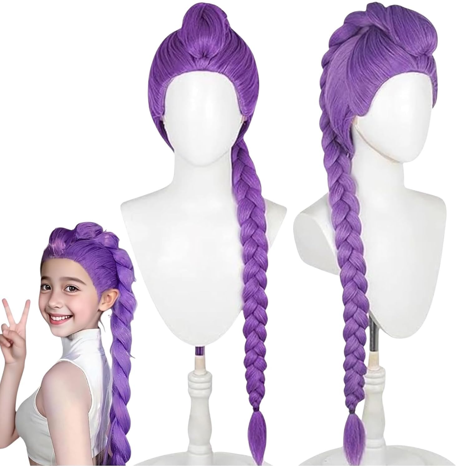 Alacos Kurzhaar-Perücke In Violett – Gestachelter Anime-Style Für Cosplay, Karneval & Halloween