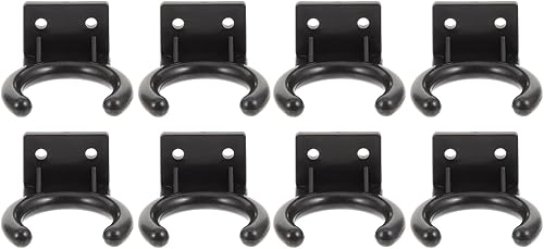 Milisten Soporte de montaje en pared para micrófono, 8 piezas, gancho de micrófono, audio con cable, soporte de micrófono montado en la pared