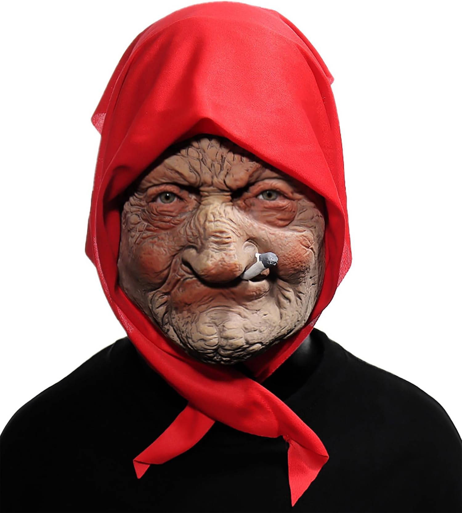 Realistic Granny Masks - Lifelike Elderly Face Masks for Costumes, Pranks, and Parties