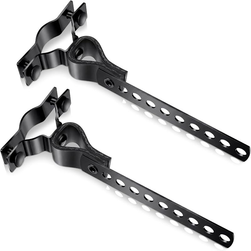 Suporte de escapamento Geetery tipo RV com abraçadeira ajustável – Conjunto com 2 unidades