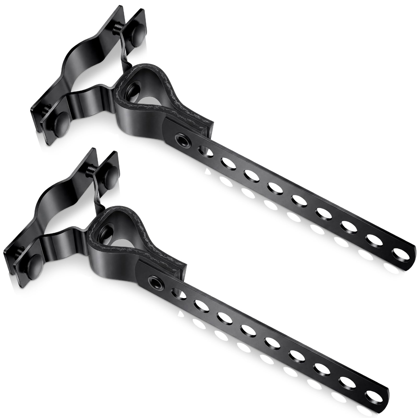 Geetery 2 Pcs Universal Exhaust Hangers Muffler Hanger, Rv Style, Black