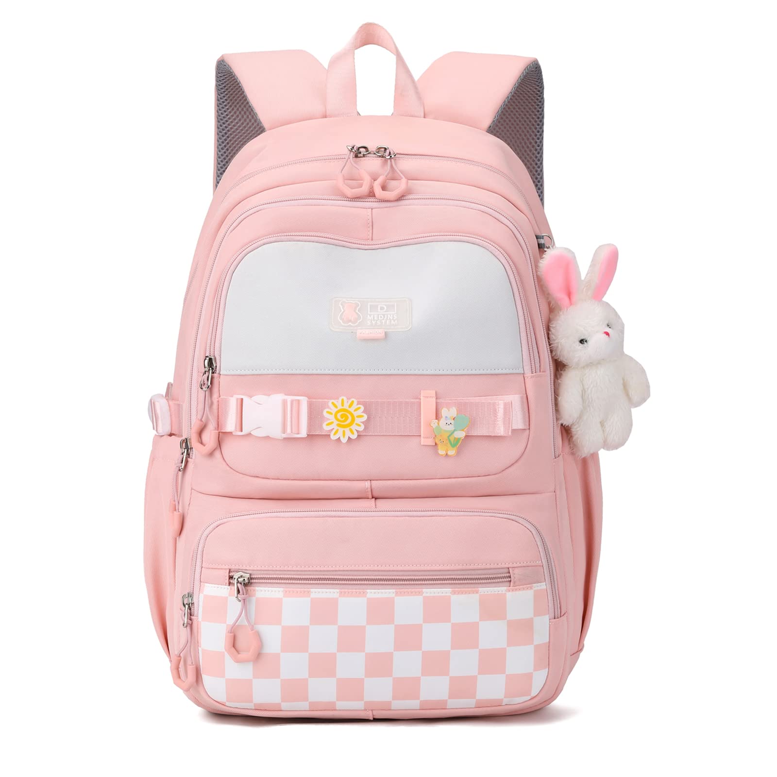 Amythe Mochila Escolar Niña Adolescente, Mochilas Infantil Informal Gran Capacidad, Bonita Mochila de Viaje Impermeable para Niñas de 10 12 14 16 años,Adapta para Ponerla en Carro, L