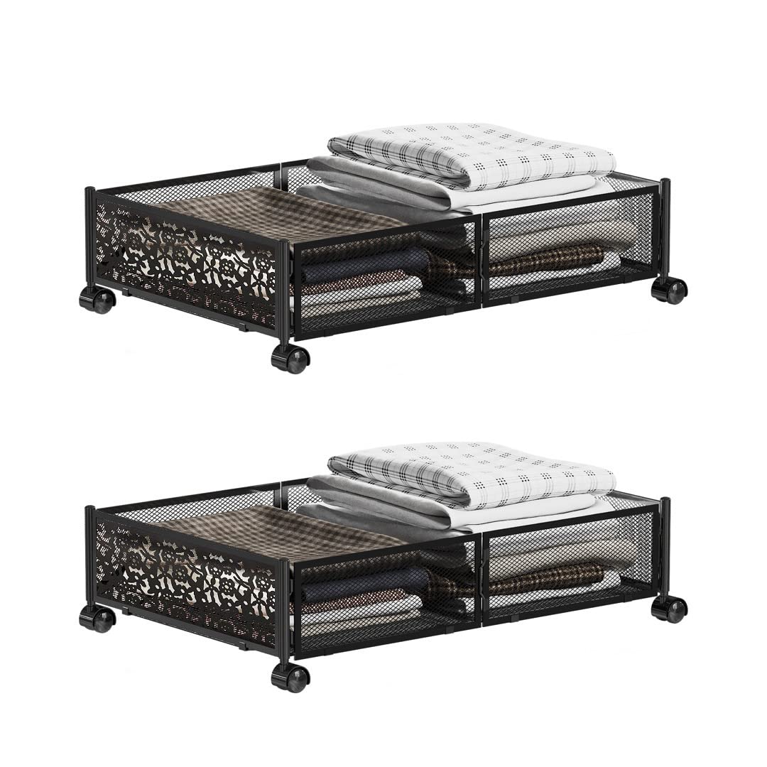 ZOVO NOTTON Under Bed Storage Bins With WheelsUnder Bed Drawers