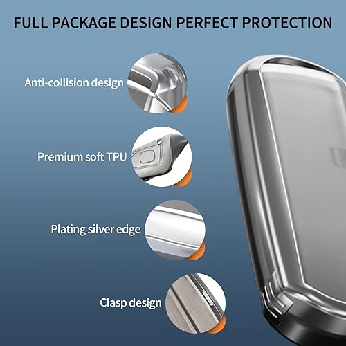 Miniatura 3 de TANGSEN Funda inteligente para llavero compatible con Mazda 3 Sedan 6 CX-3 CX-5 CX-7 CX-9 MX-5 Miata Scion IA Toyota Yaris IA 2, 3, 4 botones,