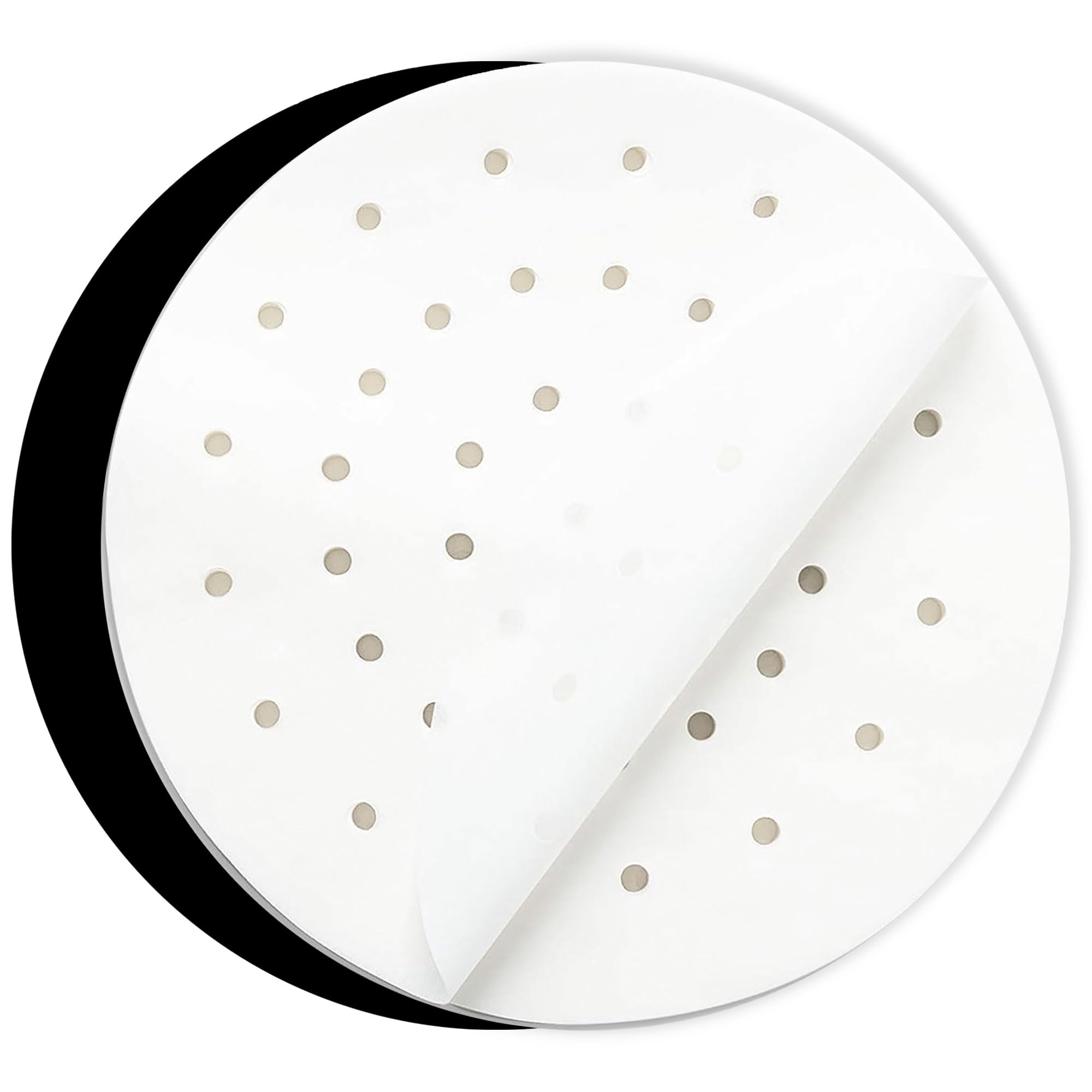 Air Fryer Parchment Paper 6.8 in Accessories Compatible with Costzon, Bella, Chefman, Hamilton Beach, Posame, GoWise USA, Black and Decker +More - 100 pcs + 1 Reusable Grill Baking & Cooking Mat