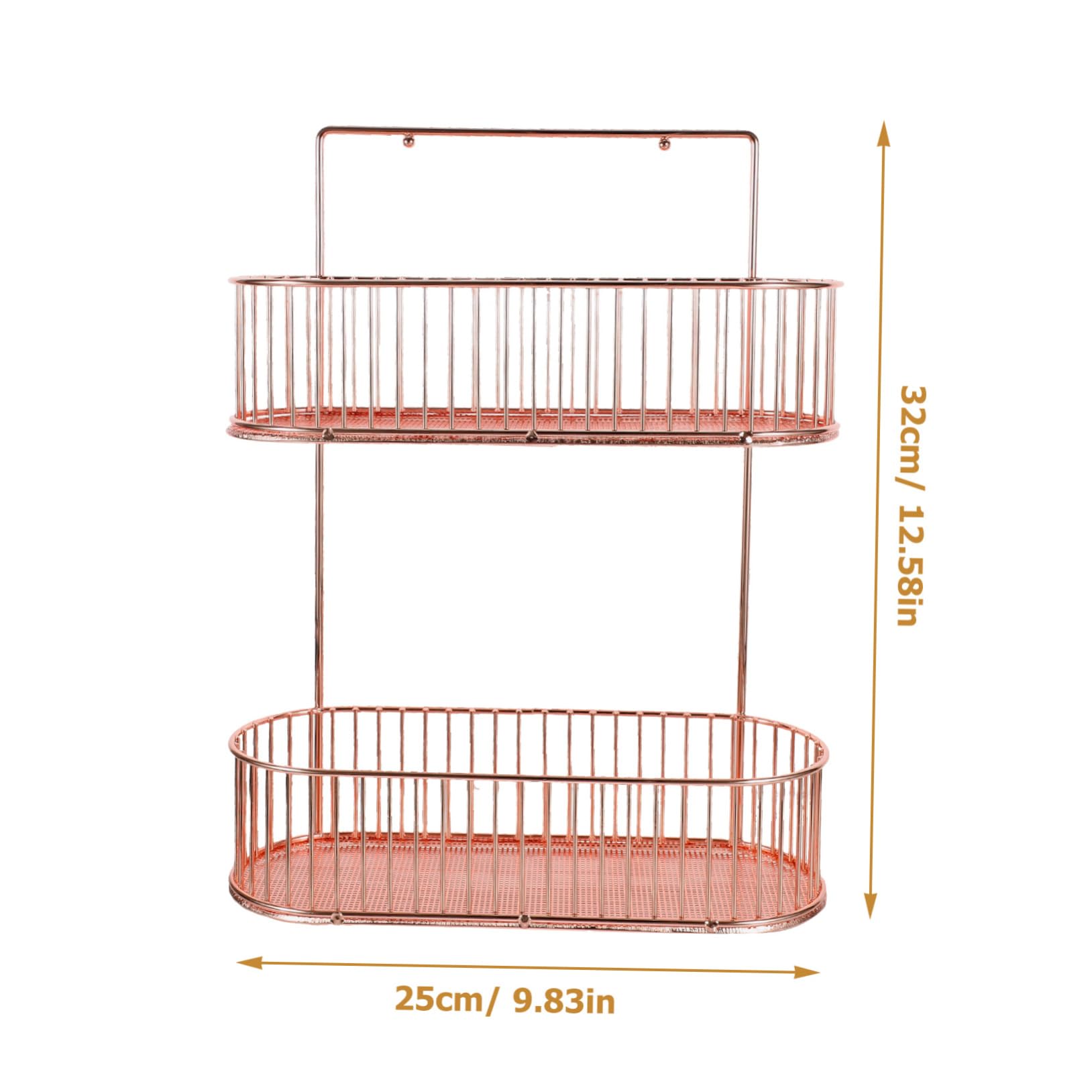 CHILDWEET Wandmontiertes Gewürzregal aus Eisen ohne Bohren Hängeregal Küchenorganizer für Bad Balkon und Schlafzimmer