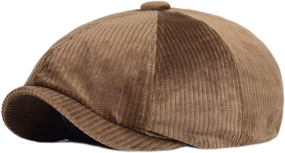 VIDI Unisex Spring Autumn Winter Newsboy Caps Men and Women Warm Octagonal Hat for Male Detective Hats Retro Flat