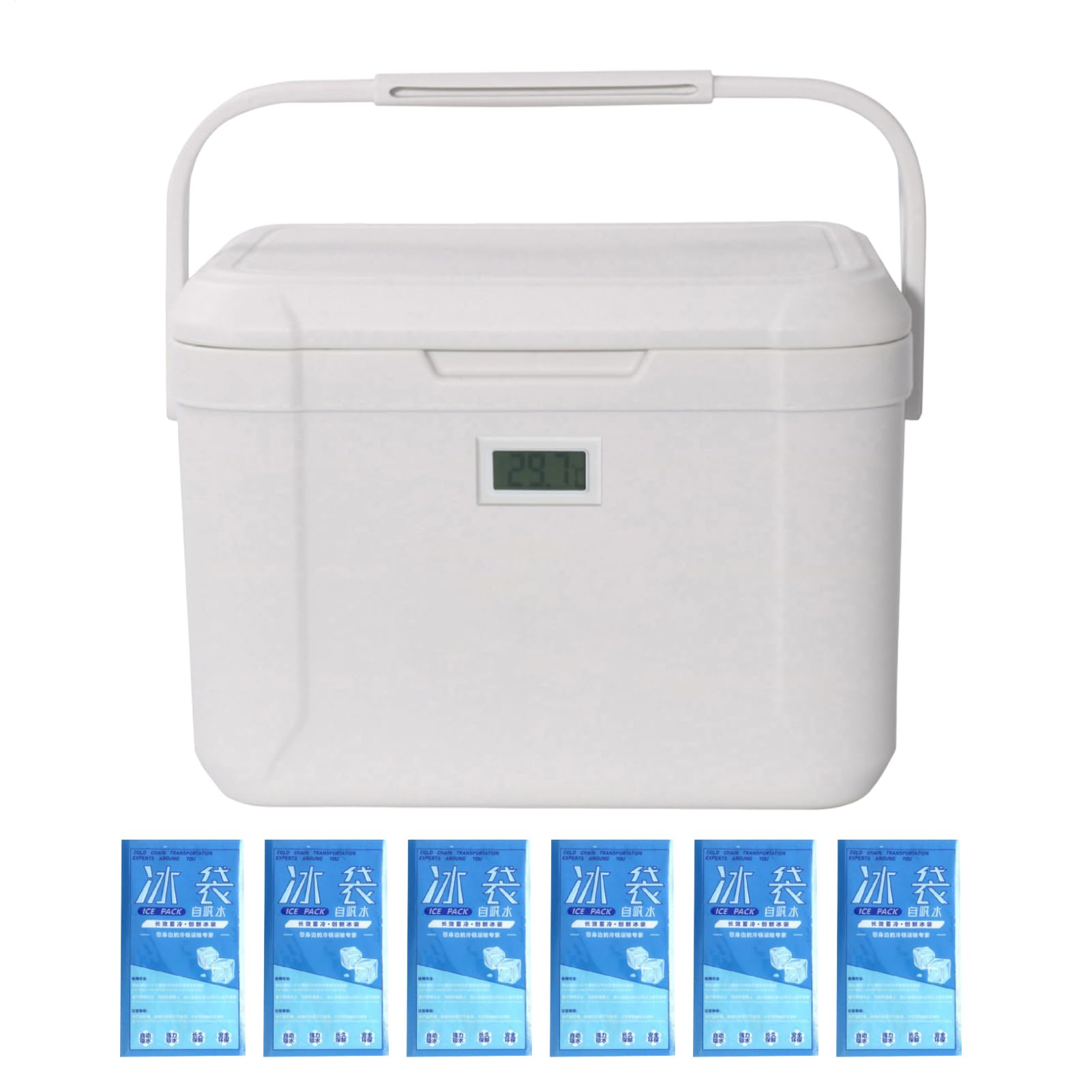 Glacière Isotherme Portative Glacière de Pique-Nique 5.5L Portable | Boîte 3 Isotherme pour Plage, Pique-Nique, et Utilisation Quotidienne
