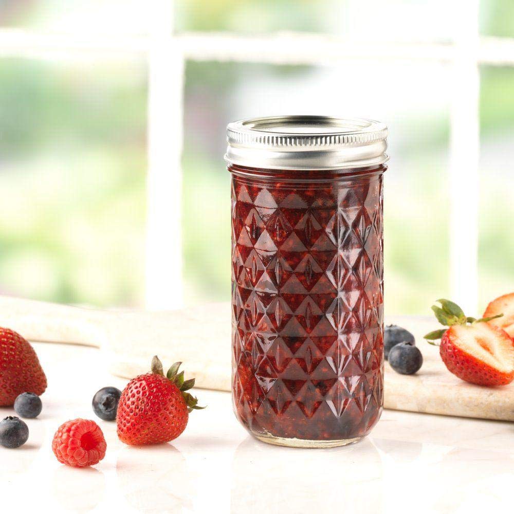 GINOYA BROTHERS - Tarro de vidrio y recipiente con tapa de metal hermética, comestibles, frutas secas, tarros de almacenamiento de especias