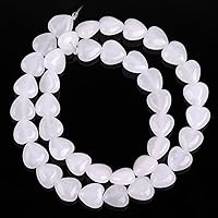 Vista 11 de GEM-Inside - Dijes de corazón de 0.394 pulgadas (0.394 in) con piedras preciosas de ojo de tigre amarillo natural para fabricación de joyas, hilo