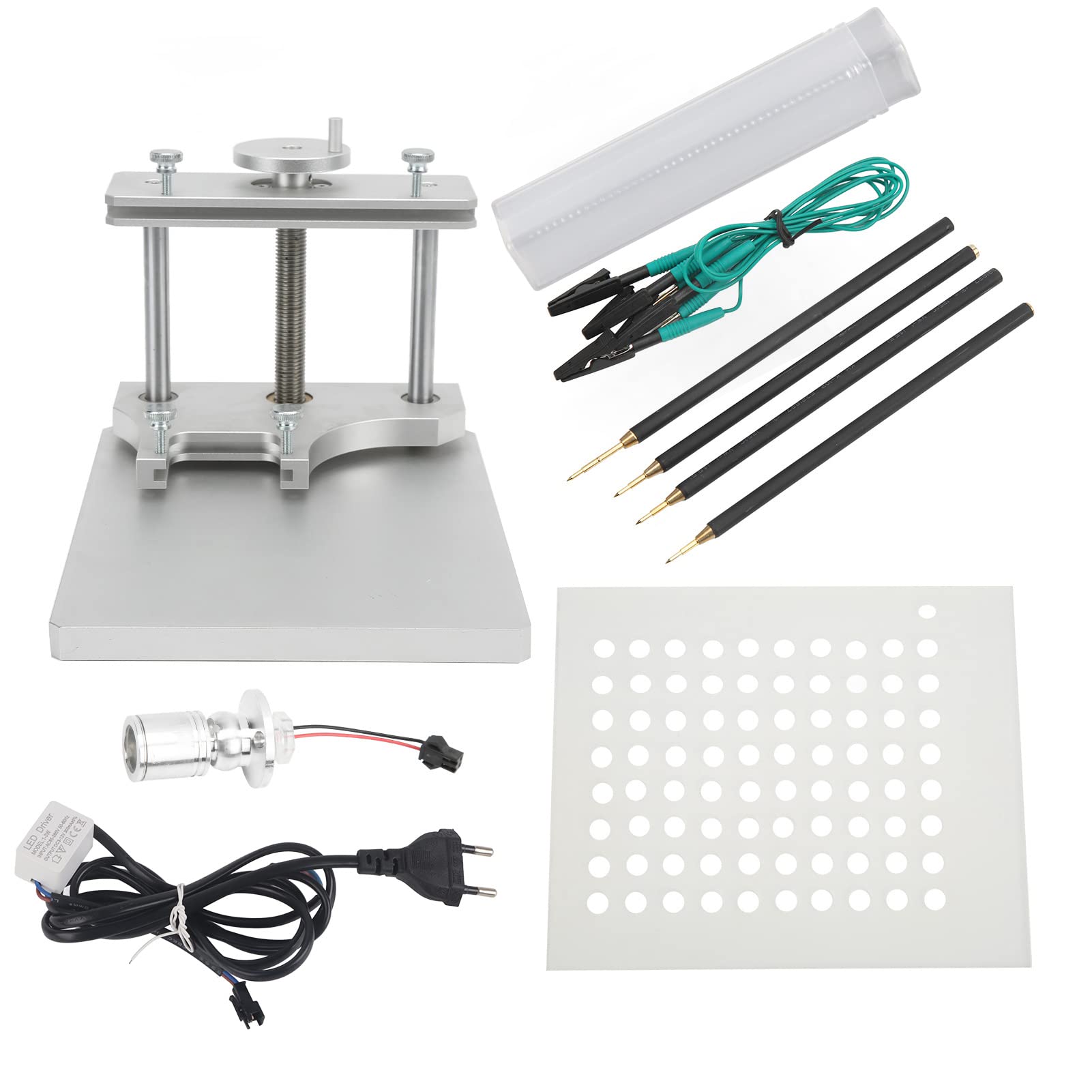 Telaio LED di Programmazione ECU 4 Penne Sonda Set Programmatore BDM100 Spina UE 100-240 V Staffa Diagnostica per Programmazione Aggiornamento ECU Pennello di Scrittura