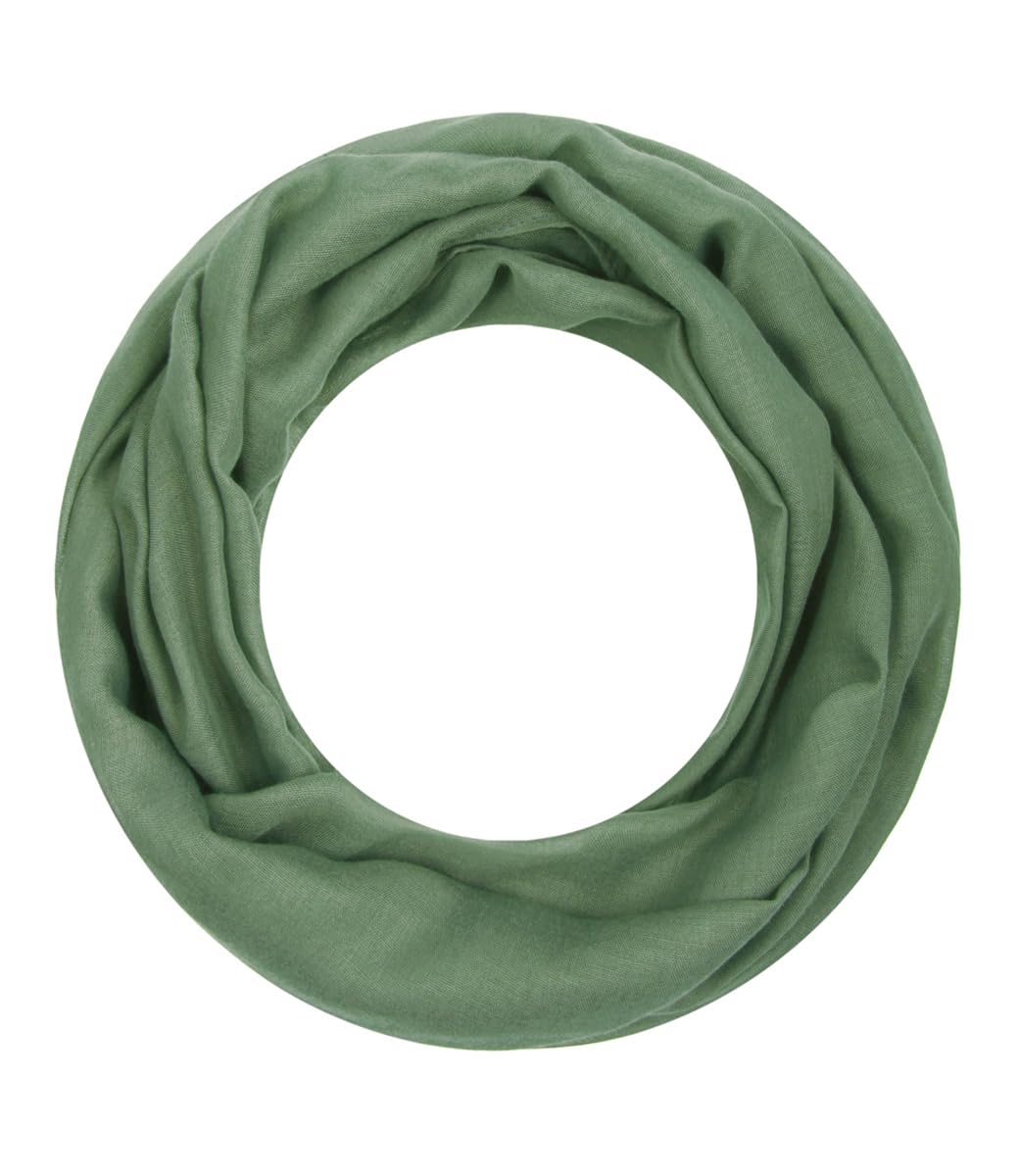 Majea Damen Loop Schal Alice – Leichter Ganzjahres-Schlauchschal schmal unifarben – 160x50cm Weicher Indoor & Büro Loop mit Viskose