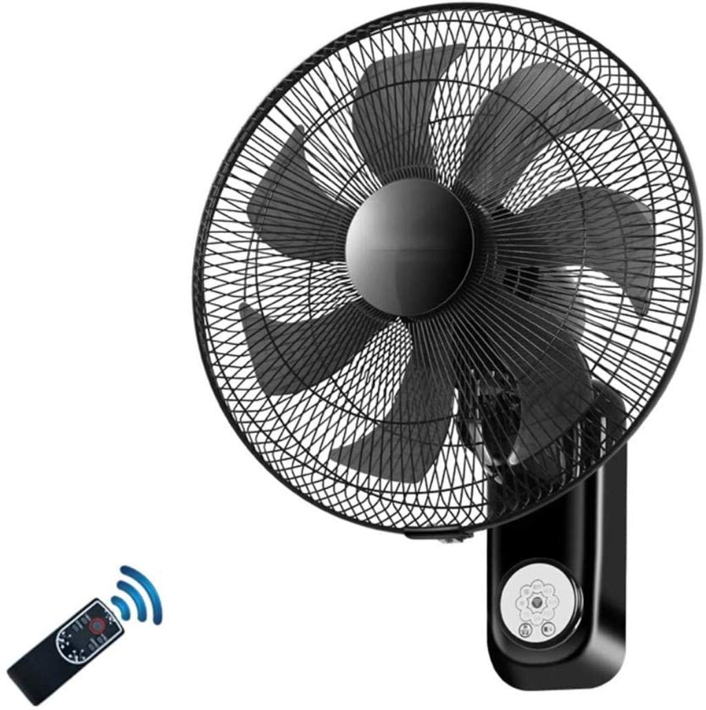 Ventilador Industrial de Pared con inclinación Ajustable, 16 Pulgadas, Giro de 90°, con Control Remoto y Cable, de bajo Consumo y silencioso, Ideal para oficinas, Industria y hogar.