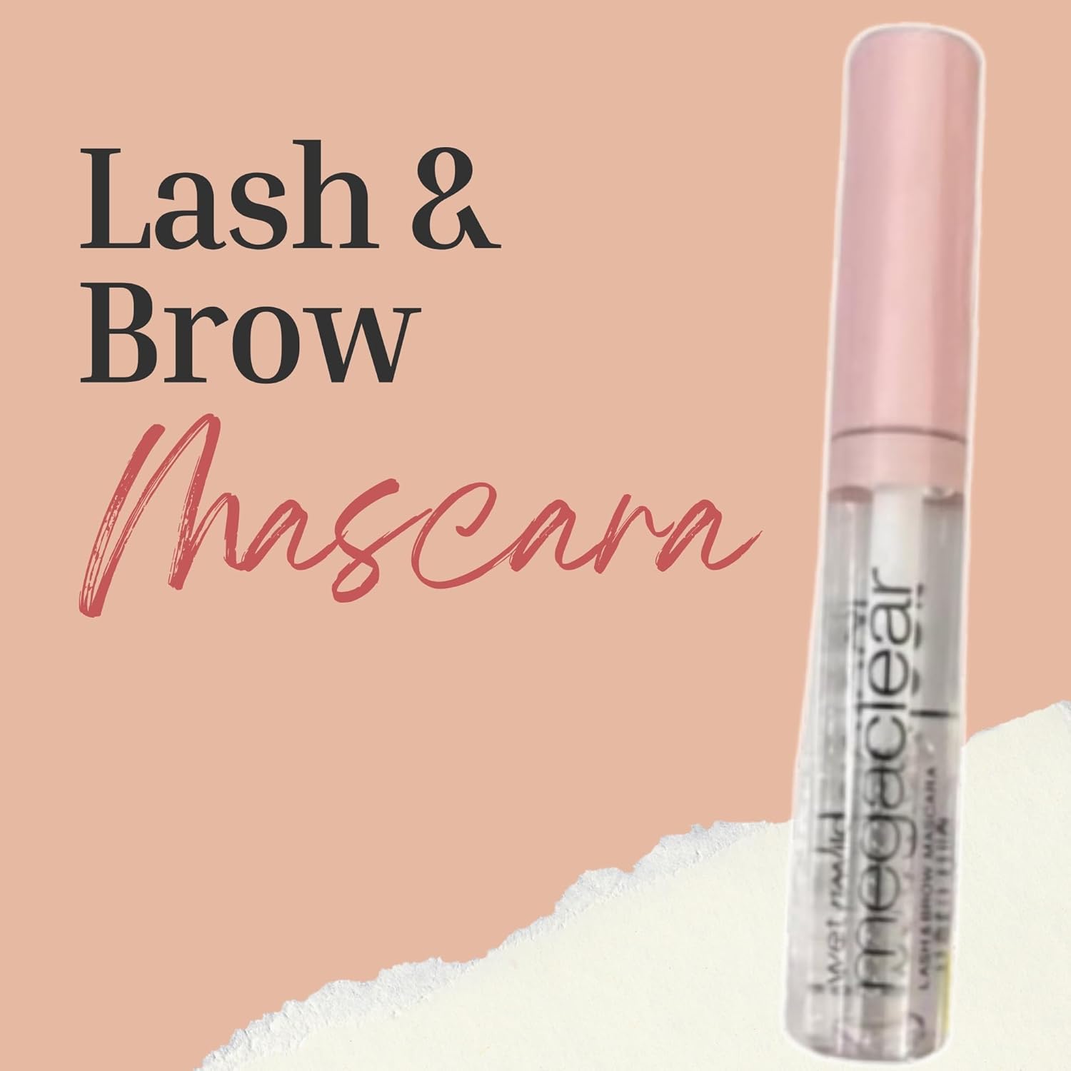 Clear Lash and Brow Mascara Gel 0.30 Fl Oz 2 Pack, Transparent Eyebrow and Eyelash Gel for Natural Look Tame & Define Brows Lifts Lashes with Snoep in Beperkte Oplage